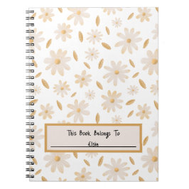 Elegante Daisy Hues Notitieboek