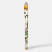 Elegante Daisy iPhone Hoesje Gebloemde Glas-in-Loo (Achterkant / Links)