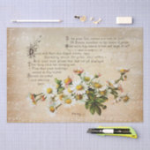 Elegante  Daisy Poetry of Flowers Tissuepapier (Craft)