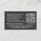Elegante Dakdekker QR-code Visitekaartje (Achterkant)
