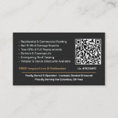 Elegante Dakdekker QR-code Visitekaartje (Achterkant)