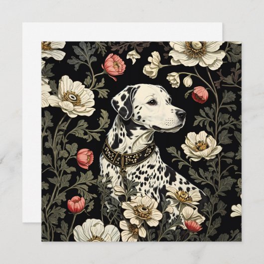 Elegante Dalmatiër William Morris geïnspireerd (Voorkant / Achterkant)