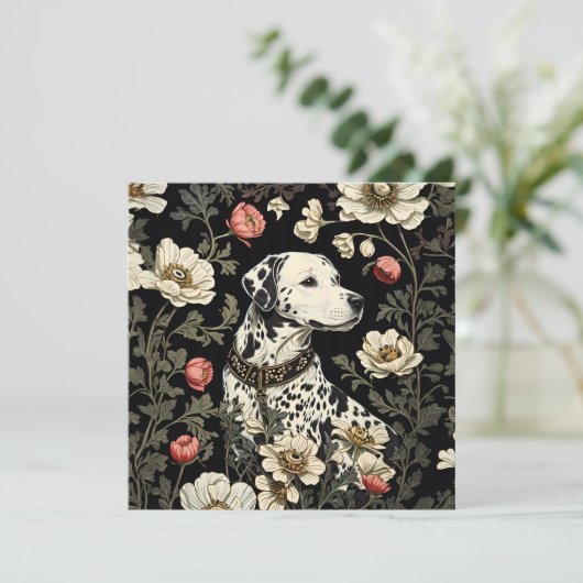Elegante Dalmatiër William Morris geïnspireerd (Staand voorkant)