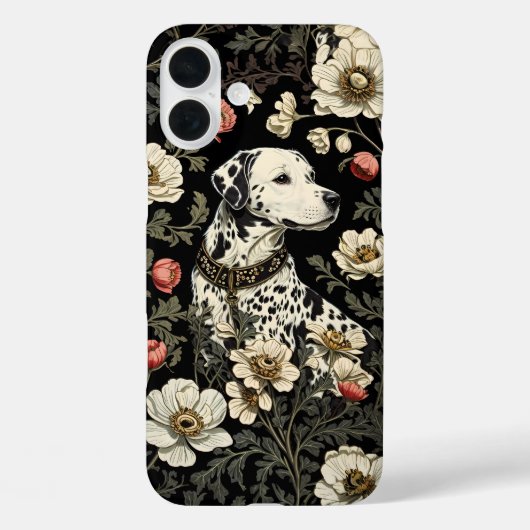Elegante Dalmatiër William Morris geïnspireerd Case-Mate iPhone Case (Achterkant)