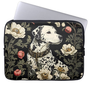 Elegante Dalmatiër William Morris geïnspireerd Laptop Sleeve