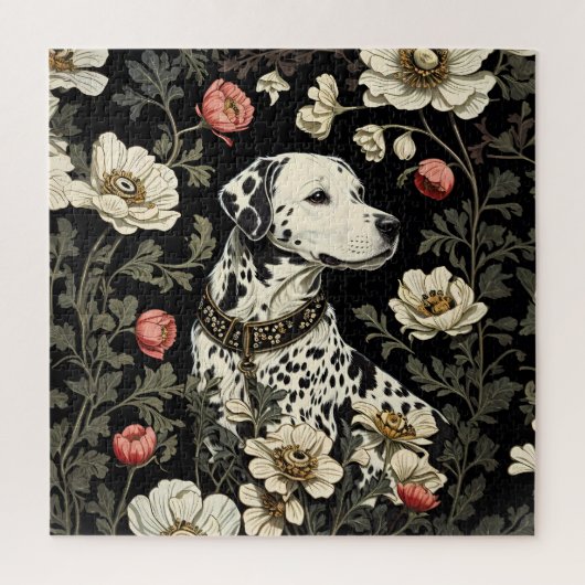 Elegante Dalmatiër William Morris geïnspireerd Legpuzzel (Verticaal)
