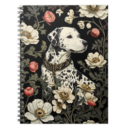 Elegante Dalmatiër William Morris geïnspireerd Notitieboek