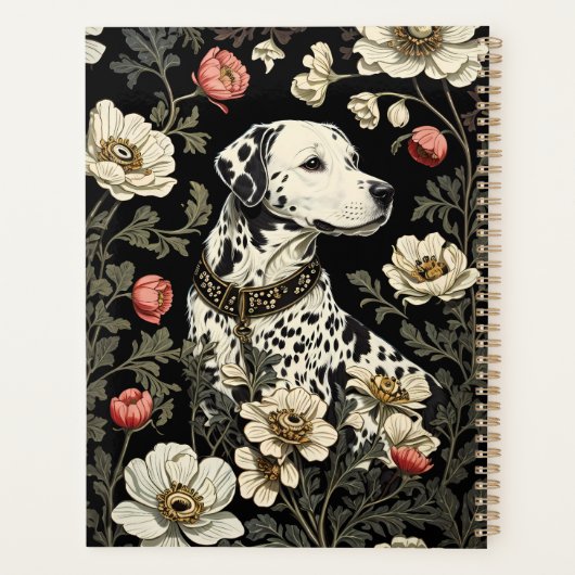 Elegante Dalmatiër William Morris geïnspireerd Planner (Achterkant)