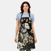 Elegante Dalmatiër William Morris geïnspireerd Schort (Gedragen)