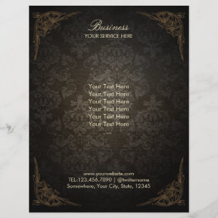 Elegante damascenering vintage brochures