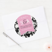 Elegante Damask Favor Stickers (Envelop)
