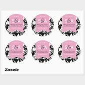 Elegante Damask Favor Stickers (Vel)