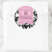 Elegante Damask Favor Stickers (Tas)