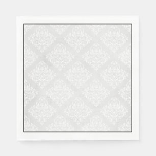 Elegante Damask minimalistische bruiloft Servet