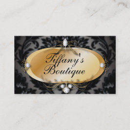 Elegante Damask Mode Visitekaartjes