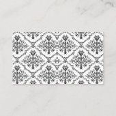 Elegante Damask Pattern Classy Visitekaartjes (Achterkant)