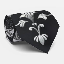 Elegante Damast Bloemendassen Stropdas