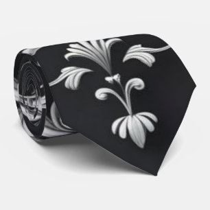 Elegante Damast Bloemendassen Stropdas