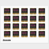 Elegante Damast en Gouden Swirls Prijs Label (Vel)