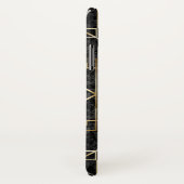 Elegante Damast Gouden Art Deco Aangepast Monogram Case-Mate iPhone Case (Achterkant / rechts)