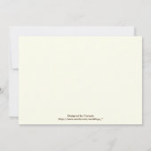 Elegante damast mint groen, ivoren bruiloft kaart (Achterkant)