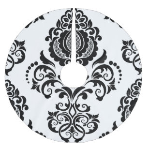 Elegante Damast Naadloze Textuur Kerstboom Rok