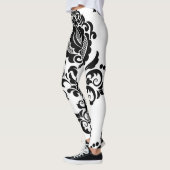 Elegante Damast Naadloze Textuur Leggings (Links)