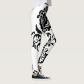 Elegante Damast Naadloze Textuur Leggings (Rechts)