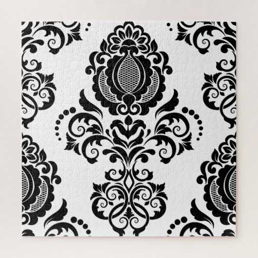 Elegante Damast Naadloze Textuur Legpuzzel (Verticaal)