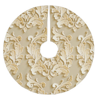 Elegante damast patroontextuur kerstboom rok