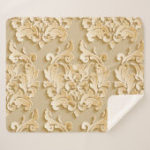 Elegante damast patroontextuur sherpa deken (Voorkant (horizontaal))