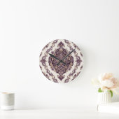 Elegante Damast Ronde Klok (Huis)