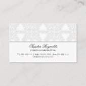 Elegante Damast Visitekaartje (Achterkant)