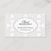 Elegante Damast Visitekaartje (Voorkant)