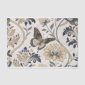 Elegante Damast Vlinder Decoupage Tissuepapier (Voorkant)