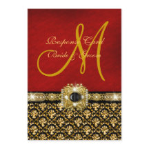 Elegante damast zwart rood goud