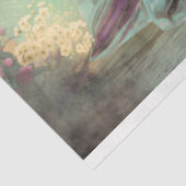 Elegante dame & een pauw, levendige portretkunst tissuepapier (Detail)