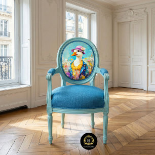 Elegante Dame Gans Whimsical Lente Decoupage Tissuepapier