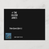 Elegante dame in een roze hoed/Handschoenen uitnod Uitnodiging Briefkaart (Achterkant)