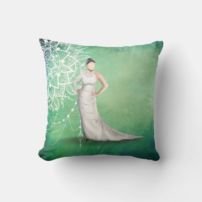 Elegante dame kussen (Voorkant)