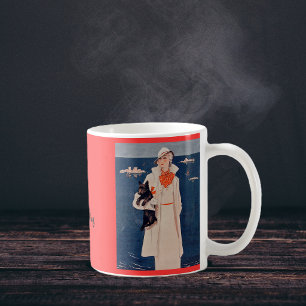 Elegante Dame Lief Mijn Scotty Dog Mok