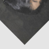 Elegante dame met een parel Ketting Tissuepapier (Detail)