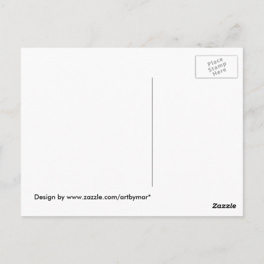 Elegante  dame met Scotty Dog Briefkaart (Achterkant)