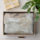 Elegante dame op het bloemenveld ontkoppelingspapi tissuepapier (Geschenk)