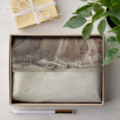 Elegante dame & parasol portretkunst tissuepapier (Geschenk)