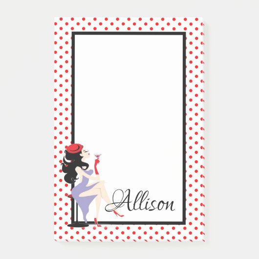 Elegante Dame Post-it® Notes (Voorkant)