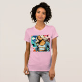 Elegante Dame  T-shirt (Voorkant volledig)
