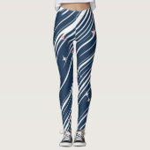 Elegante Dames Gestreepte Leggings (Voorkant)