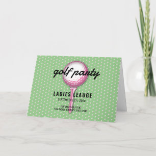 Elegante dames golfparty ontwerp