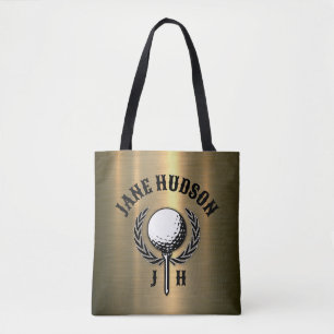 Elegante dames Monogram Golf Design Tote Bag